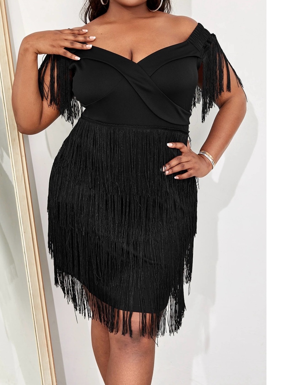 Black fridge dress in a 1XL